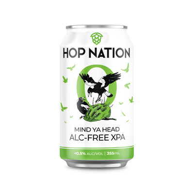 Hop Nation Mind Ya Head Non Alc Xpa Can 355mL Each | Liquorland