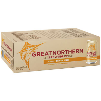 Great Northern Ginger Beer Can 375mL Carton 24 | Liquorland