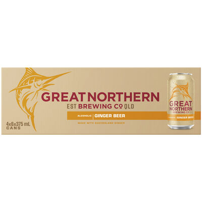Great Northern Ginger Beer Can 375mL Carton 24 | Liquorland