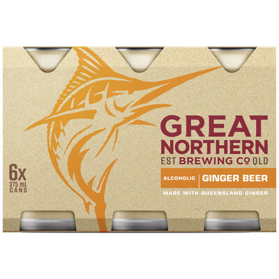 Great Northern Ginger Beer Can 375mL Pack 6 | Liquorland