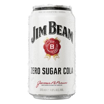 Jim Beam Zero Sugar Cola Cans 375mL Each | Liquorland