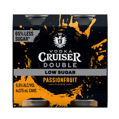 Vodka Cruiser Double Ls Passionfruit 6 8 Can 375mL Pack 4 | Liquorland