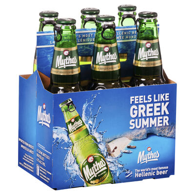 Mythos Beer Bottle 330mL Pack 6 | Liquorland