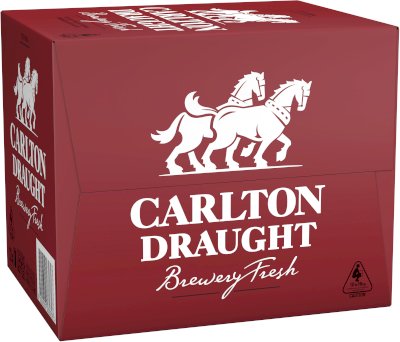Carlton Draught Rack Pack Bottle 750mL Carton 12 | undefined