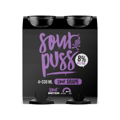 Sour Puss Grape Can 8 330mL Pack 4 | Liquorland