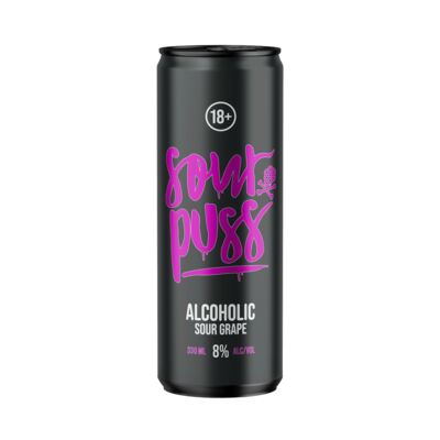 Sour Puss Grape Can 8 330mL Each | Liquorland