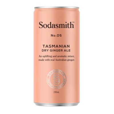 Sodasmith Tasmanian Dry Ginger Ale Can 200mL Each | Liquorland