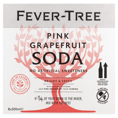 Fever Tree Grapefruit Soda Bottle 500mL Carton 8 | Liquorland