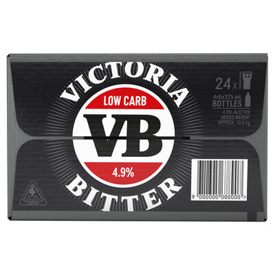 Victoria Bitter Low Carb Bottle 375mL Carton 24 | Liquorland
