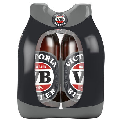Victoria Bitter Low Carb Bottle 375mL Pack 6 | Liquorland