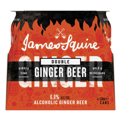 James Squire Double Ginger Beer Can 330mL Pack 4 | Liquorland