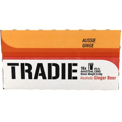 Tradie Ginger Beer Can 375mL Carton 16 | undefined