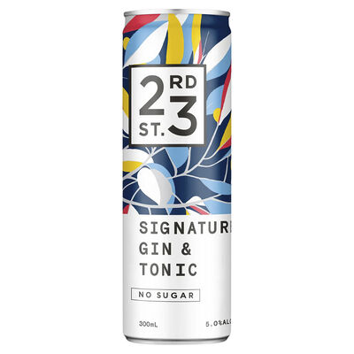 23rd Street Signature Gin Tonic Can 300mL Each | Liquorland