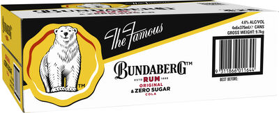 Bundaberg Zero Sugar Cola Can 375mL Carton 24 | Liquorland
