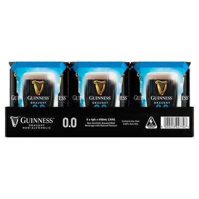 Guinness Draught 0 0 Can 440mL Carton 24 | Liquorland