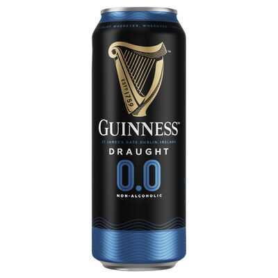 Guinness Draught 0 0 Can 440mL Each | Liquorland