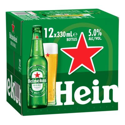 Heineken Bottle 330mL 12pk Pack 12 | Liquorland