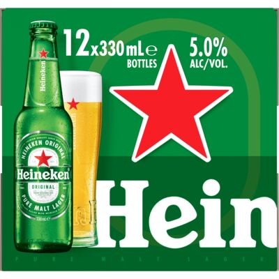 Heineken Bottle 330mL 12pk Pack 12 | Liquorland
