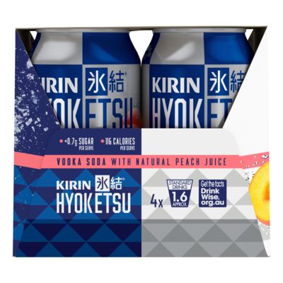 Kirin Hyoketsu Peach Can 330mL Pack 4 | Liquorland