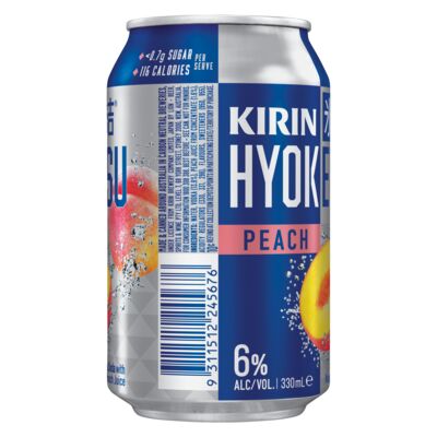 Kirin Hyoketsu Peach Can 330mL Each | Liquorland