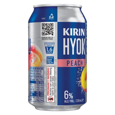 Kirin Hyoketsu Peach Can 330mL Each | Liquorland