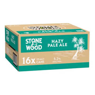 Stone Wood Hinterland Hazy Pale Can 375mL Carton 16 | undefined