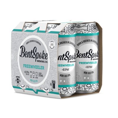 Bentspoke Freewheeler Non Alc Ipa Can 375mL Pack 4 | Liquorland