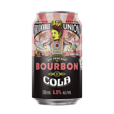 Brookvale Union Bourbon Cola Can 330mL Each | Liquorland