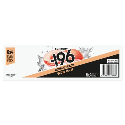  196 Double Peach 6 Can 330mL Carton 24 | Liquorland