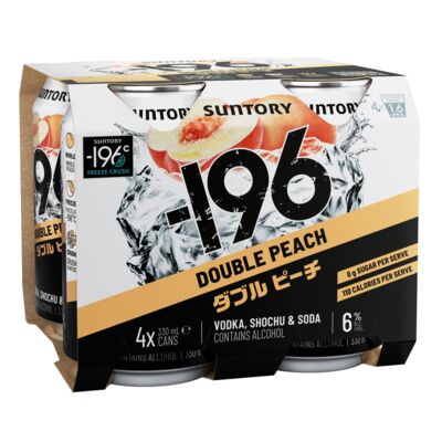  196 Double Peach 6 Can 330mL Pack 4 | Liquorland