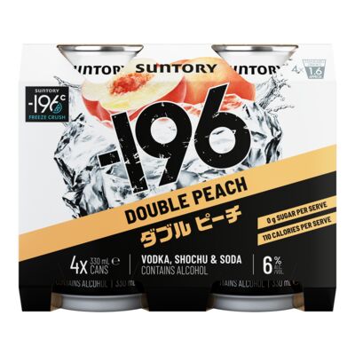  196 Double Peach 6 Can 330mL Pack 4 | Liquorland