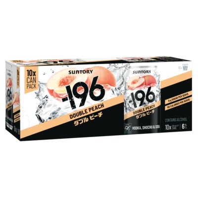  196 Double Peach 6 Can 330mL 10pk Pack 10 | Liquorland