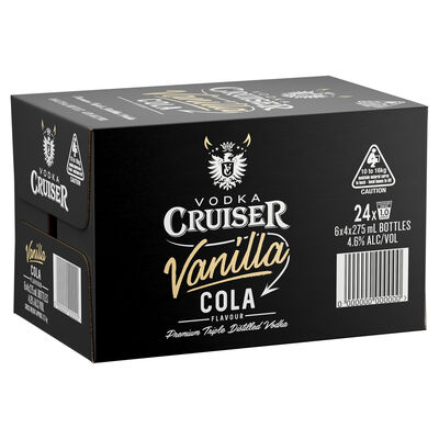 Vodka Cruiser Vanilla Cola Bottle 275mL Carton 24 | Liquorland