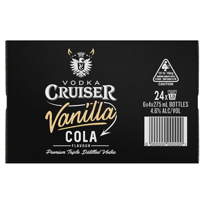Vodka Cruiser Vanilla Cola Bottle 275mL Carton 24 | Liquorland