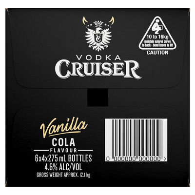 Vodka Cruiser Vanilla Cola Bottle 275mL Carton 24 | Liquorland