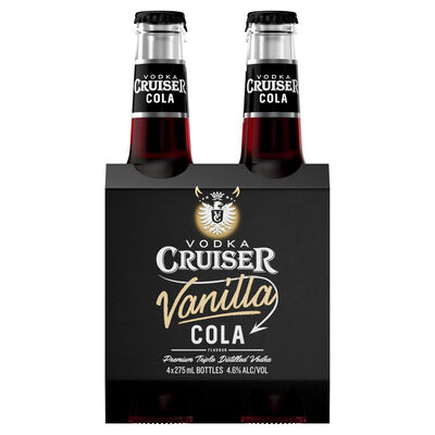 Vodka Cruiser Vanilla Cola Bottle 275mL Pack 4 | Liquorland