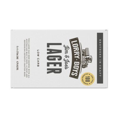 Lorry Boys Low Carb Lager Can 375mL Carton 24 | Liquorland