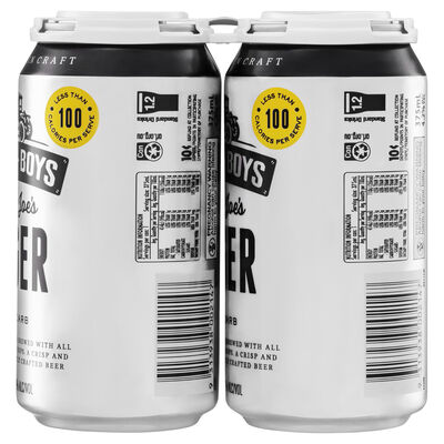 Lorry Boys Low Carb Lager Can 375mL Pack 4 | Liquorland