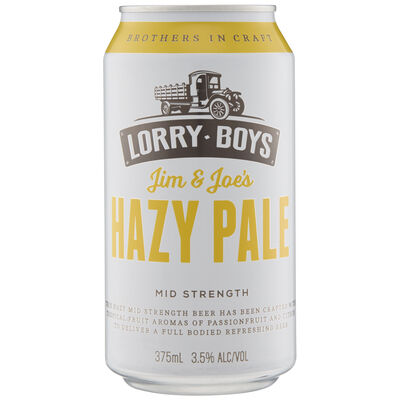 Lorry Boys Mid Strength Hazy Pale Ale Can 375mL Each | Liquorland