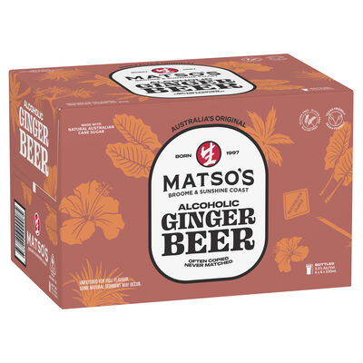 Matso S Ginger Beer Bottle 330mL Carton 24 | Liquorland