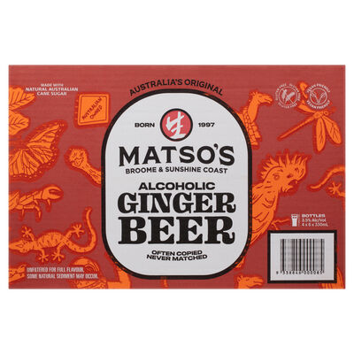 Matso S Ginger Beer Bottle 330mL Carton 24 | Liquorland