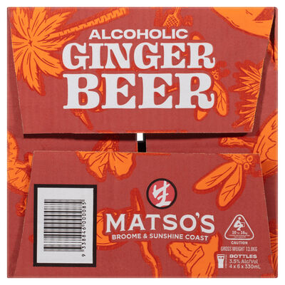 Matso S Ginger Beer Bottle 330mL Carton 24 | Liquorland