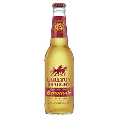 Carlton Draught Lemonade Bottle 330mL Each | Liquorland