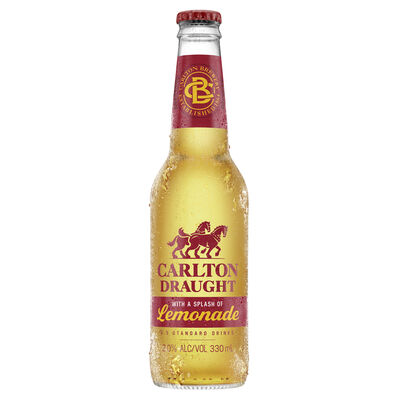 Carlton Draught Lemonade Bottle 330mL Each | Liquorland