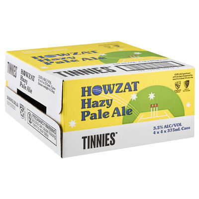 Tinnies Howzat Hazy Pale Ale 3 5 Can 375mL Carton 16 | Liquorland