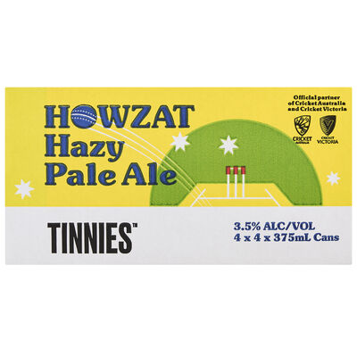 Tinnies Howzat Hazy Pale Ale 3 5 Can 375mL Carton 16 | Liquorland