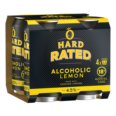 Hard Rated Can 375mL Pack 4 | Liquorland