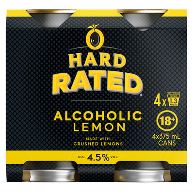Hard Rated Can 375mL Pack 4 | Liquorland
