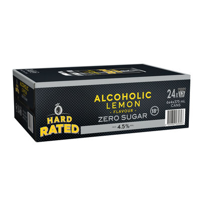 Hard Rated Zero Sugar Can 375mL Carton 24 | Liquorland