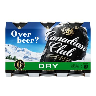 Canadian Club Premium And Dry Can 375mL Pack 6 | Liquorland